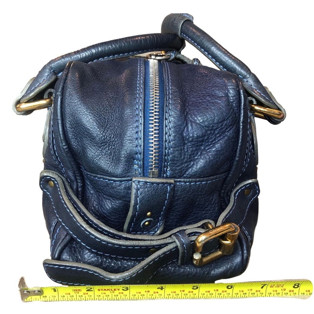 CHLOE Paddington Navy Blue Leather Tote Hand Bag CHLOE Padlock - Picture 9 of 16